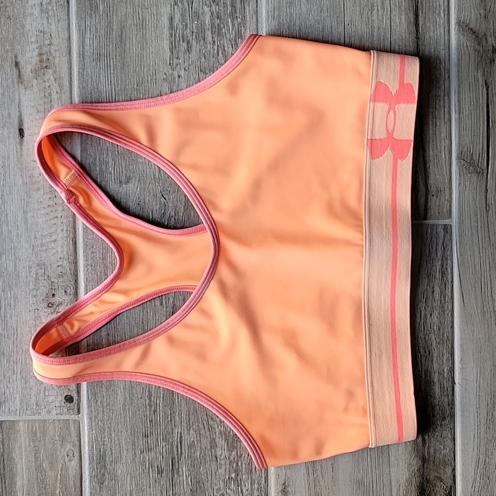 Under Armour orange sports bra size small